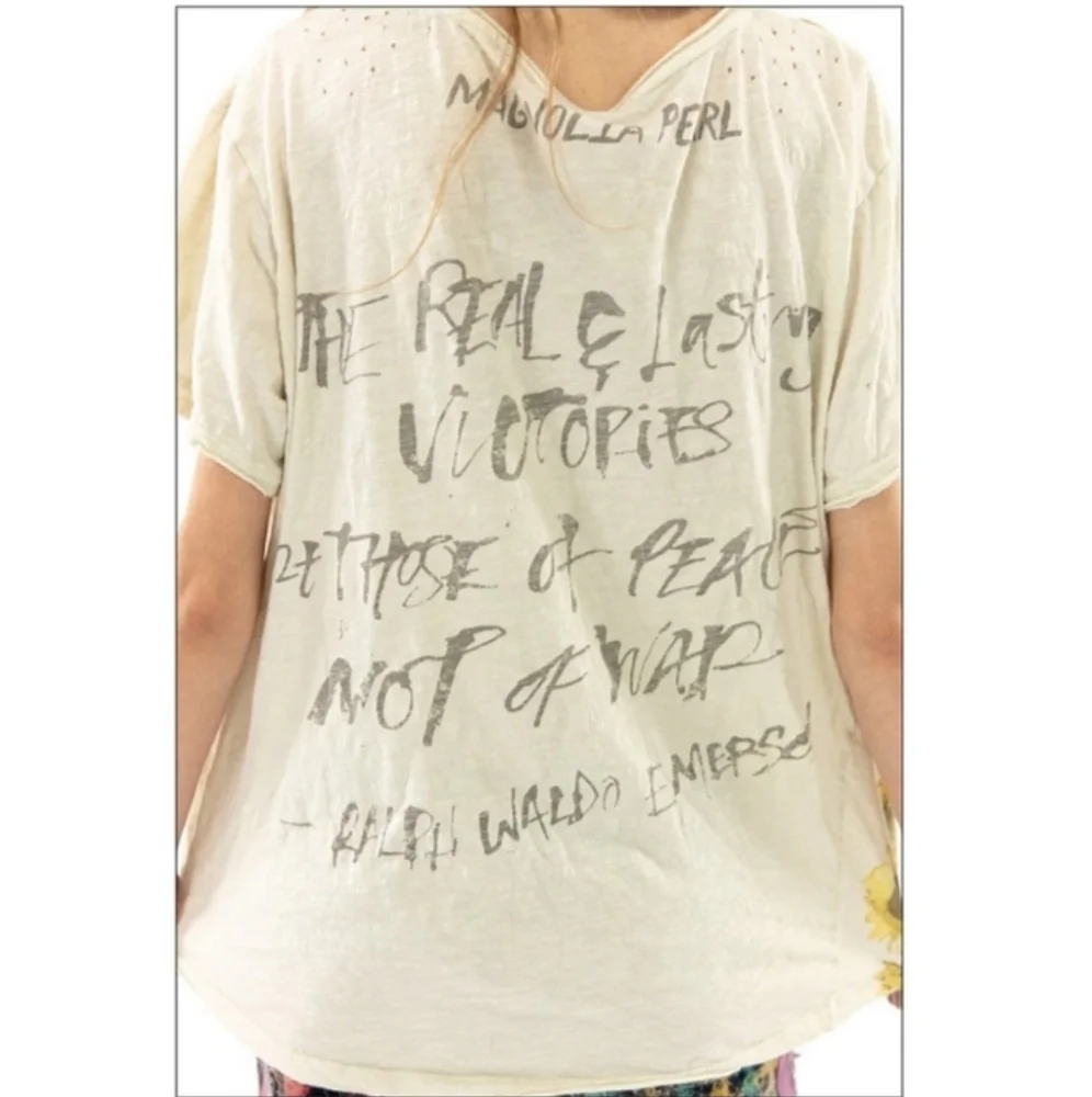 ISO New Condition Magnolia Pearl Peace for Ukraine Boyfriend Tee For My Sister - Picture 4 of 5